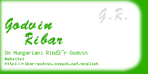 godvin ribar business card